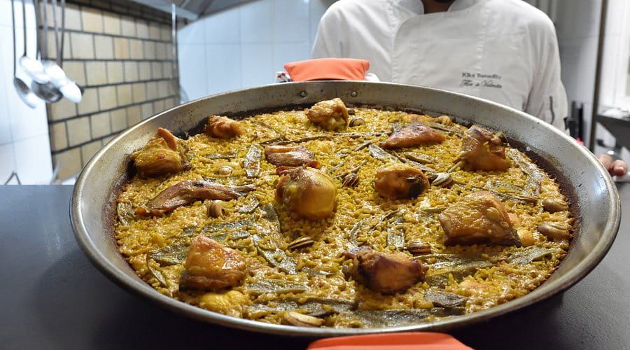 Valencian paella of Flor de Valencia Valencian paella of Flor de Valencia