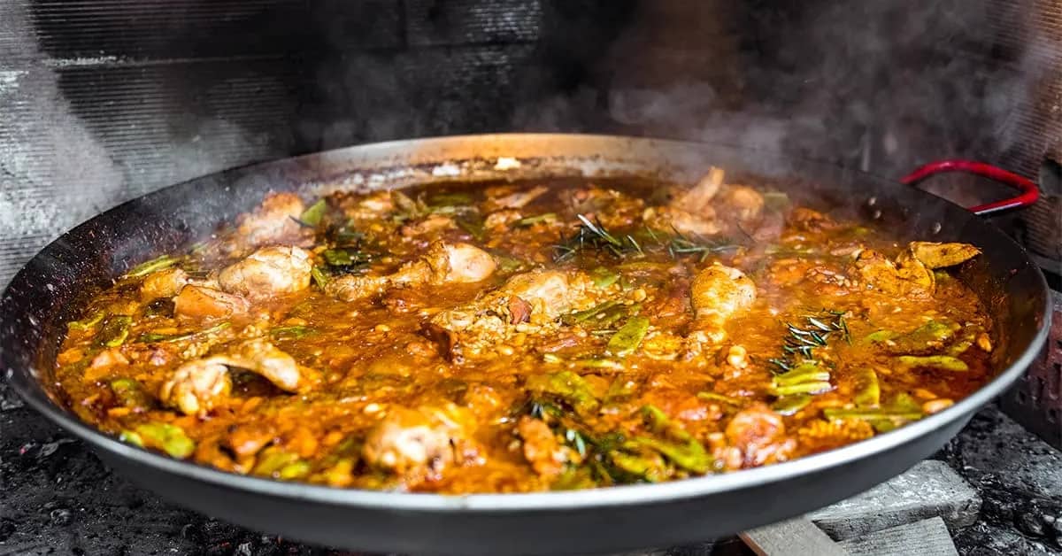Paella valenciana del restaurante el Sequer de Tonica Paella valenciana del restaurante el Sequer de Tonica