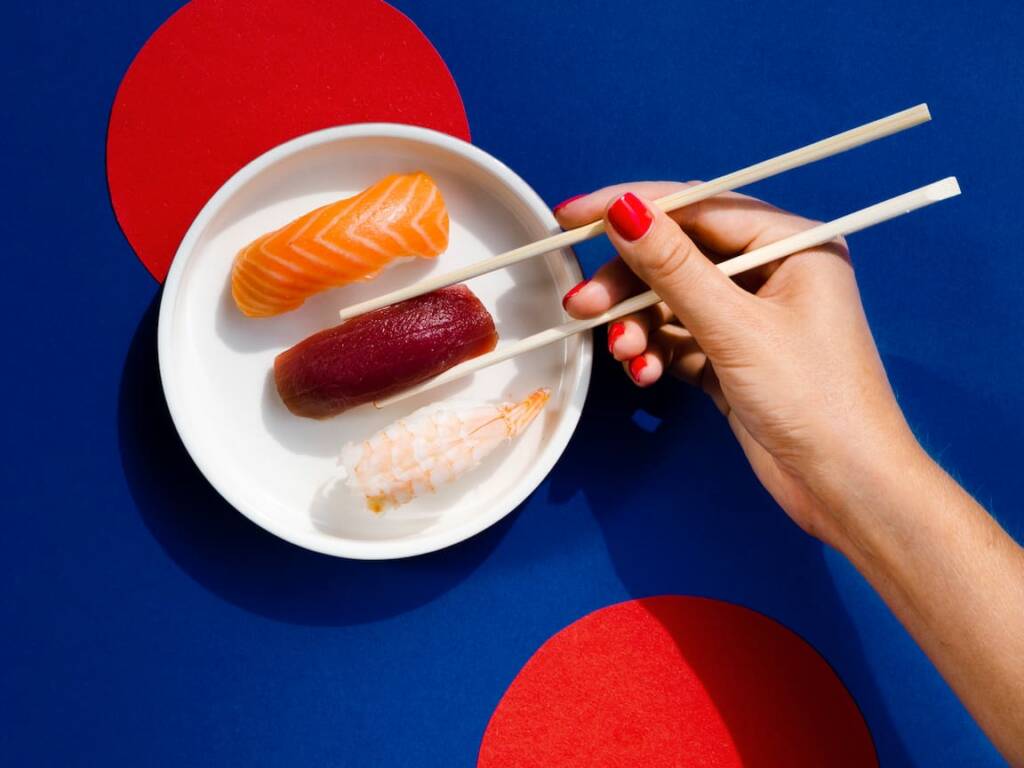 Plato de sushi en Valencia